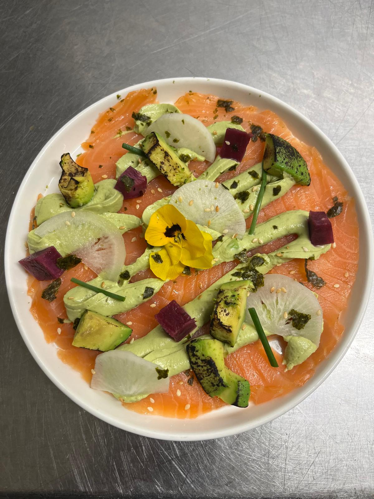 Gravlax de saumon